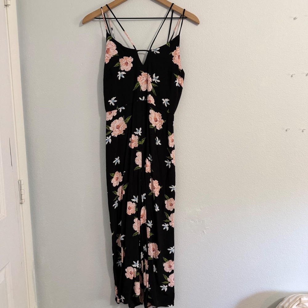 Topshop -‎ Strappy Floral Cropped Romper